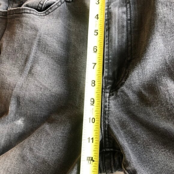 LUCKY Brand Faded Black Distressed Stretch Slim Tapered Jeans Size W36/L32 - Picture 9 of 10